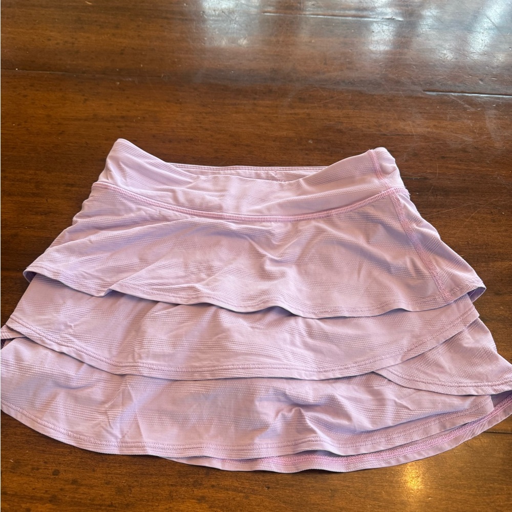 Athleta Lilac Tiered Mini Skirt